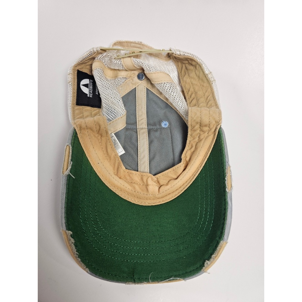 Judith March Deer Patch Trucker Hat Blue Distressed Mesh Snapback Floral Antlers - Picture 6 of 9